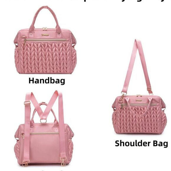 Small Diaper Bag, Medium Diaper Bag Tote, Convertible Backpack Tote Bag for Wome - Picture 5 of 8